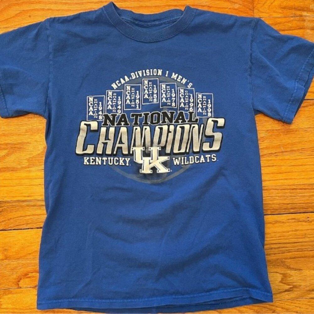 University Of Kentucky Basketball T Shirt Tee 2012 Championship Wildcats